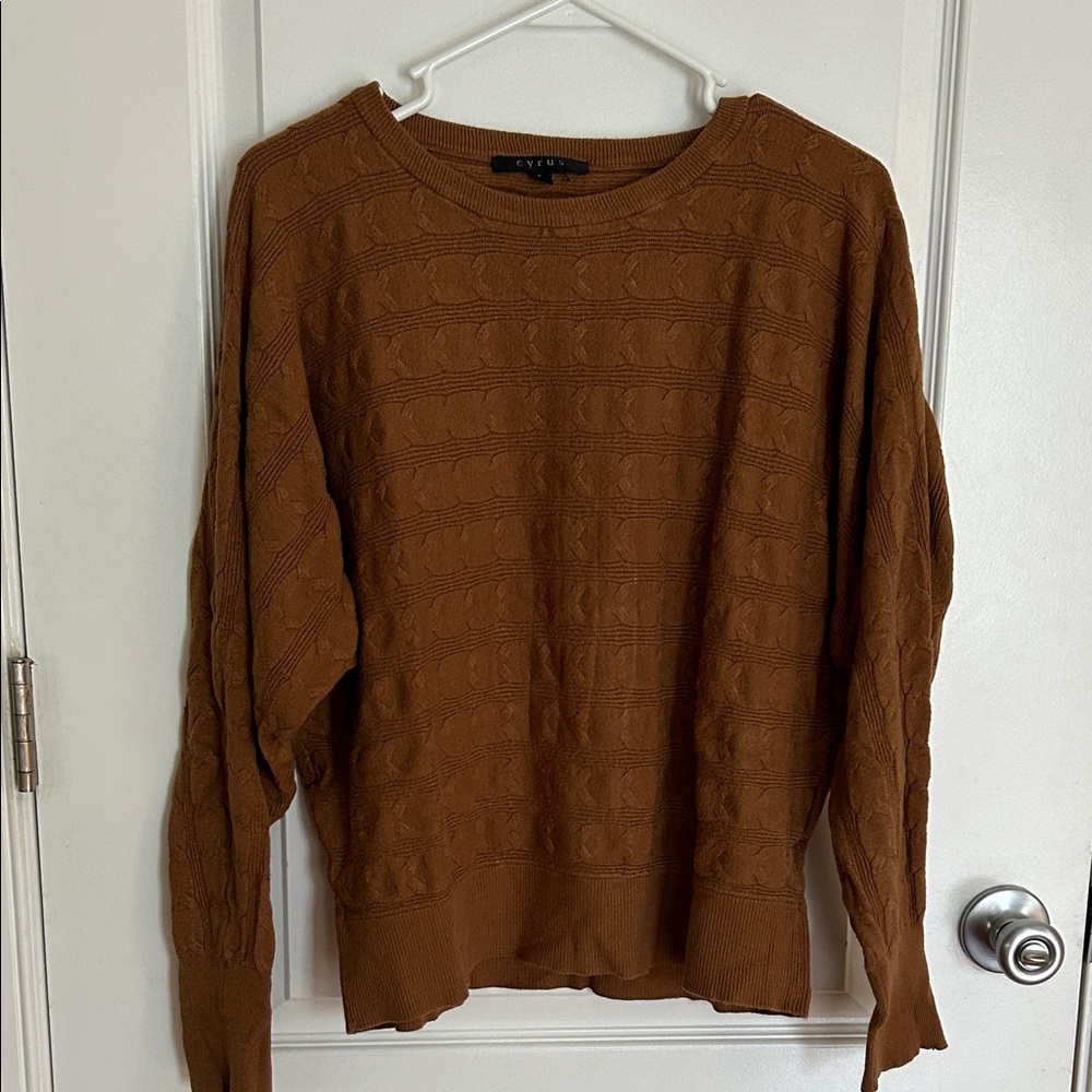 ✨ 5 for $50✨ Cyrus women’s Tan Crewneck Sweater